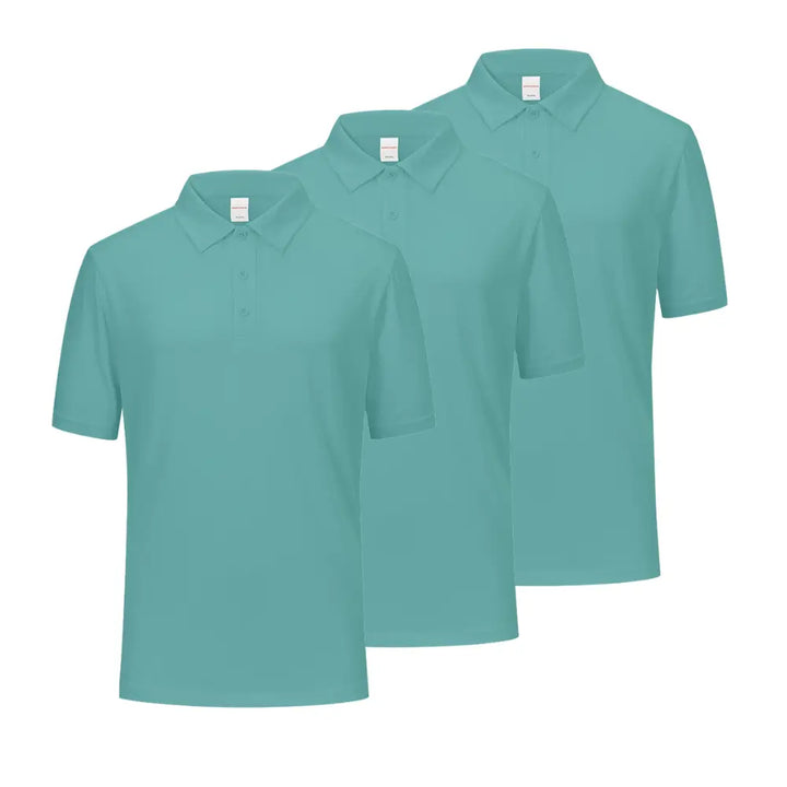 3 Pcs Quick-Drying Polo Shirts for Men