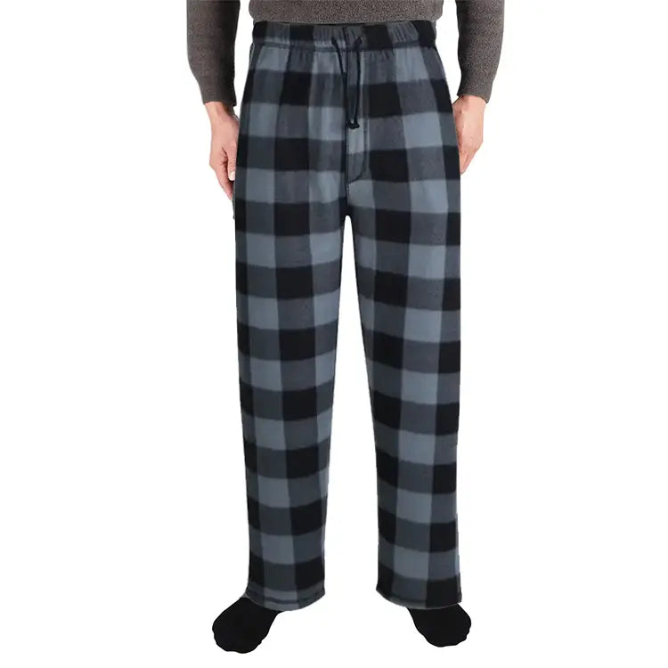 Men's Fleece Pajama Pants LEEHANTON