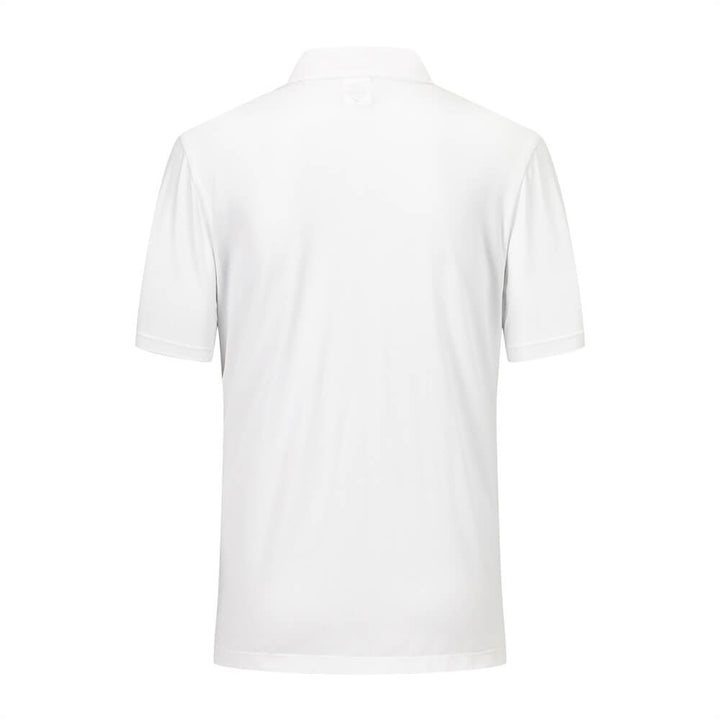  White Men's Quick Dry Polo Shirts