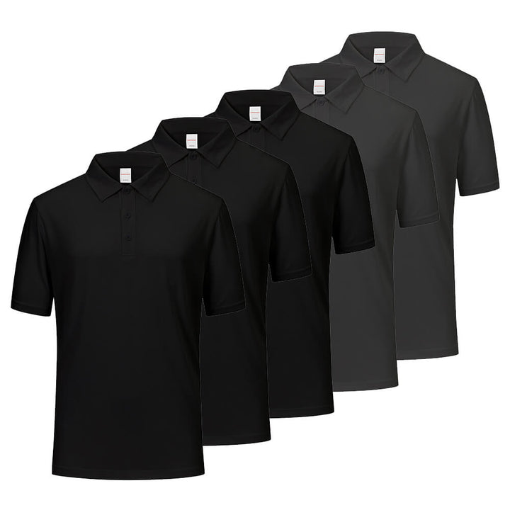 Grey Men's Quick Dry Polo Shirts