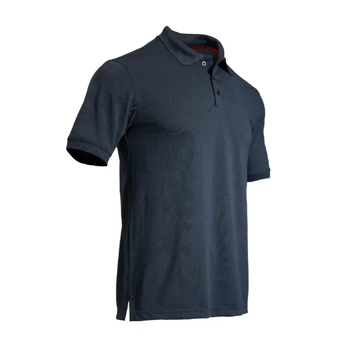 Men's Solid Pique Sport Polo Shirt SteelGrey