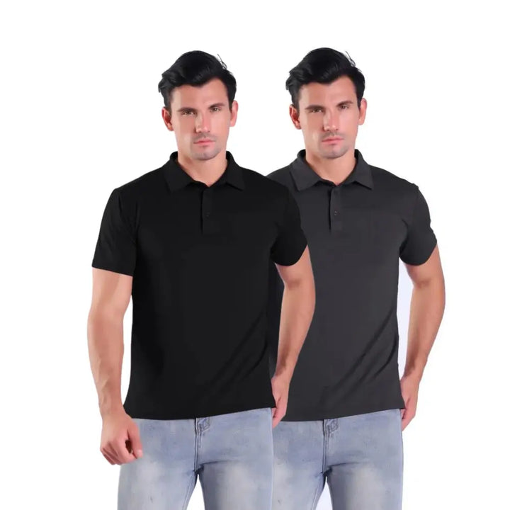 Mens black hot sale golf shirts
