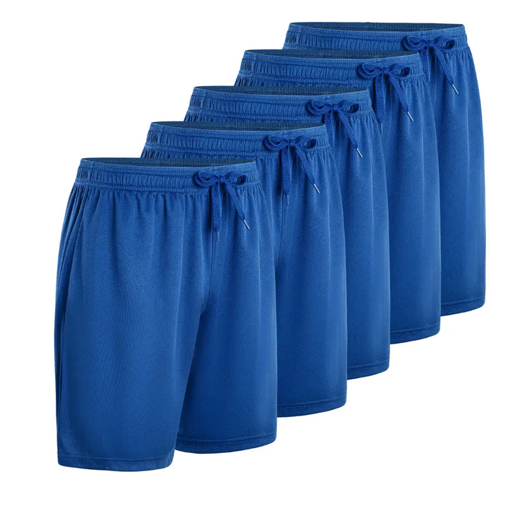 5-Pack Men's Quick-Dry Shorts(With Side Pockets)