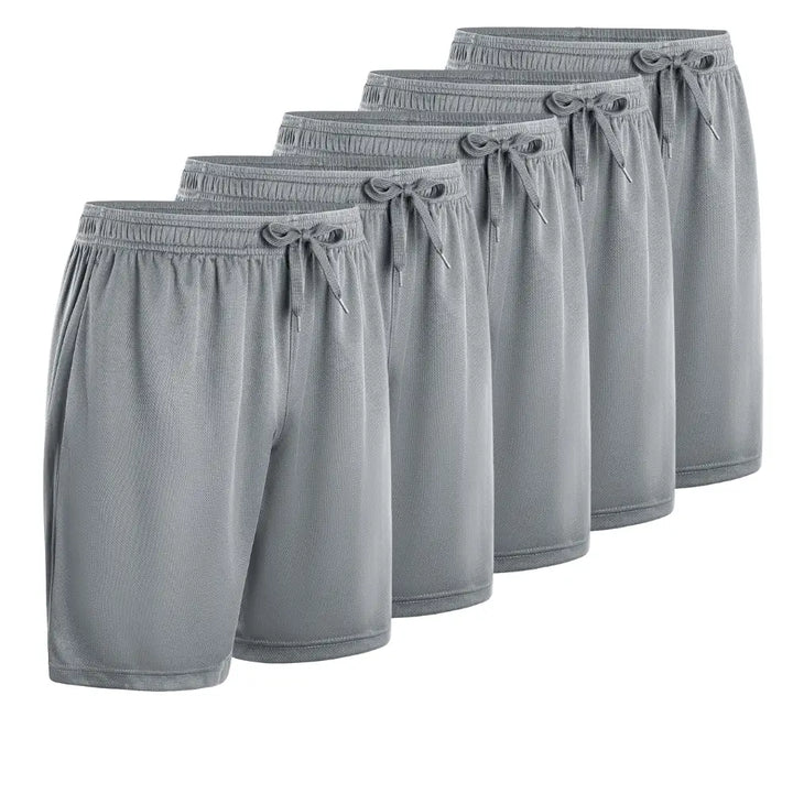 Spiro Men's Basketball Shorts - Quick Dry, Baggy Fit, Elastic Drawstring Waist, Long Leg Style (Sizes S-4XL)