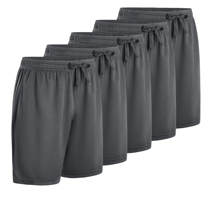 5-Pack Men's Quick-Dry Shorts(With Side Pockets)