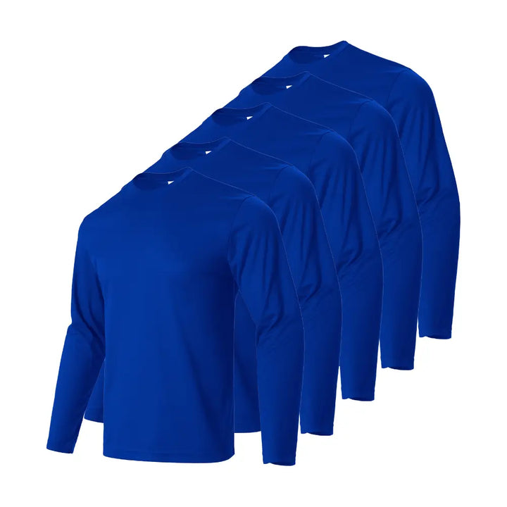 Royalblue 5 Pack Long Sleeve T-Shirts for Men