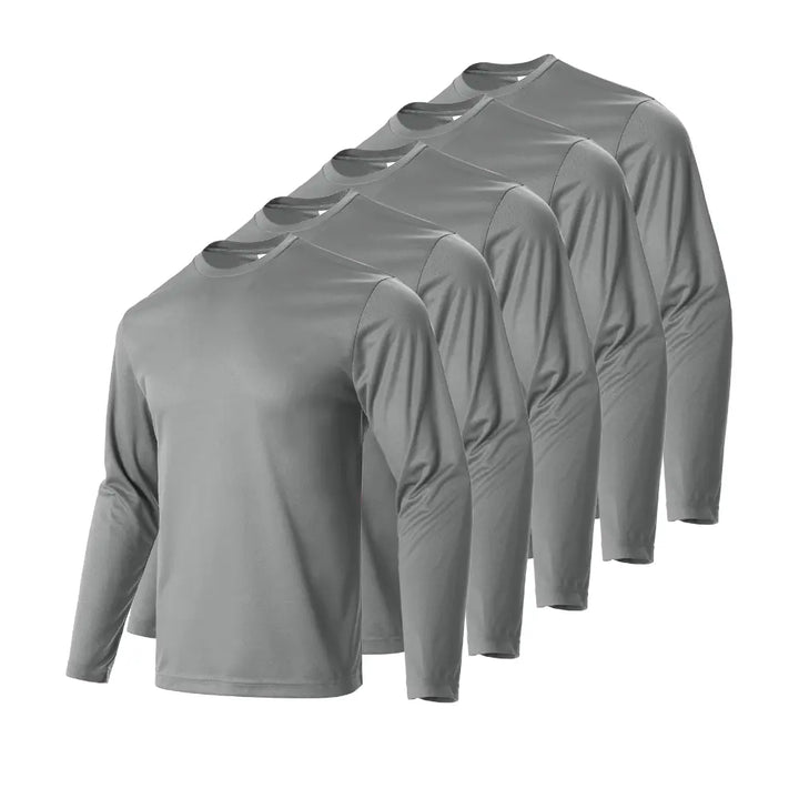 5 Pack Long Sleeve T-Shirts for Men | Comfortable, Stylish | LEEHANTON