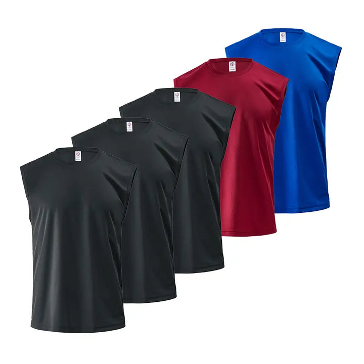 5 Pack Men's Tank Top Sleeveless Shirts