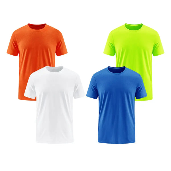 4 Pack Men's Athletic Quick Dry T-Shirts