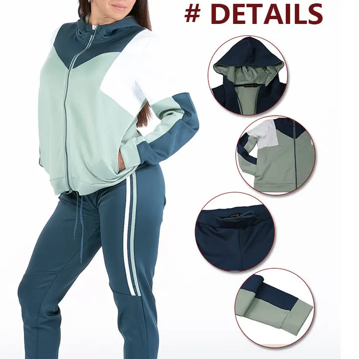 Ladies Tracksuits, Casual Sports Jogging Outfit Clothing