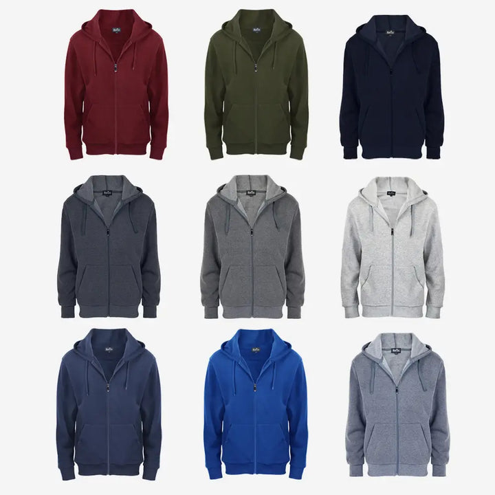 Zipped Hoodie For Men 9 Colors