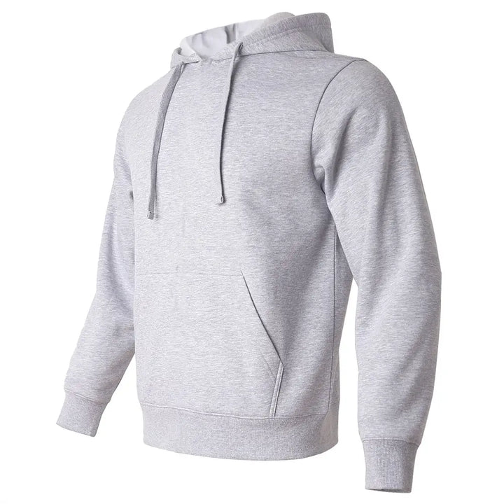 grey men's pullover hoodies