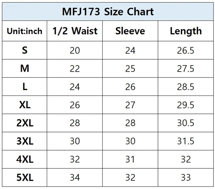  men's pullover hoodies size chart