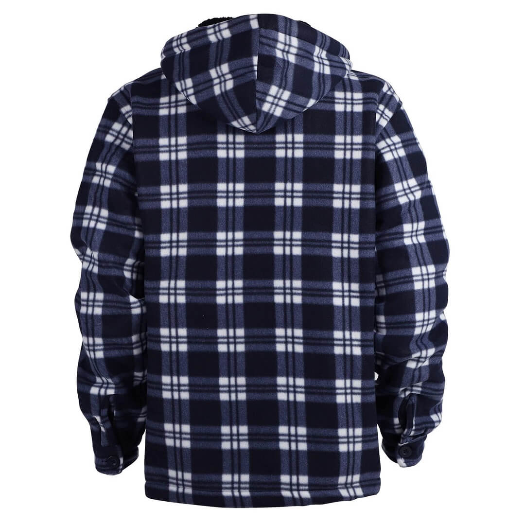 Flannel jacket with hood mens online