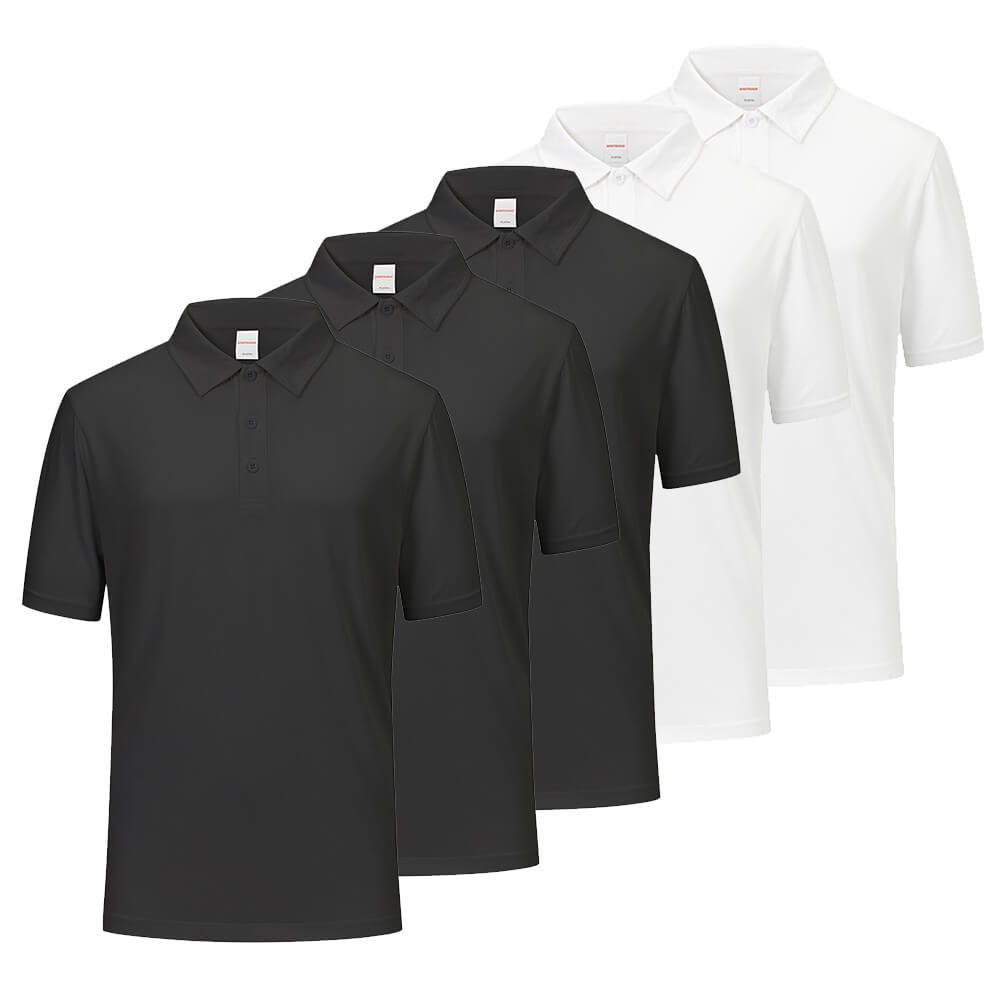 men's quick drying polo t shirts pack of 5