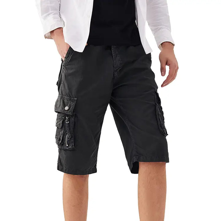 Mens adjustable waist cargo 2025 shorts