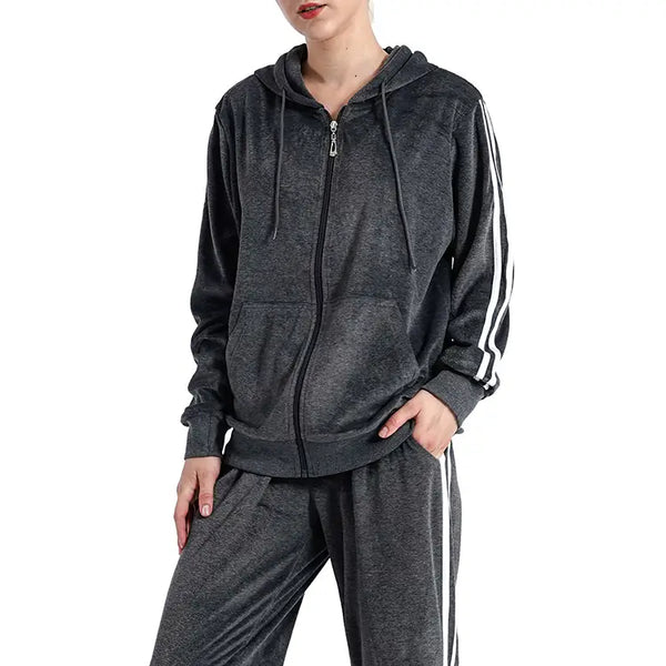 Lee Hanton Women's Athletic Fleece 2 Pcs Zip Hoodie & Sweatpants Tracksuit  Set(S-3XL) : : Clothing, Shoes & Accessories