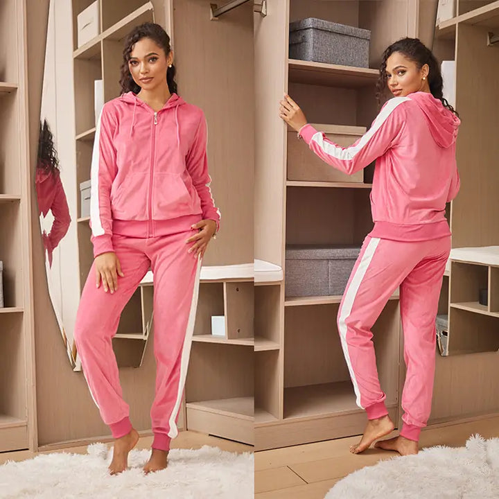 Women s Hoodie and Sweatpants Set Fashion Tracksuits LEEHANTON