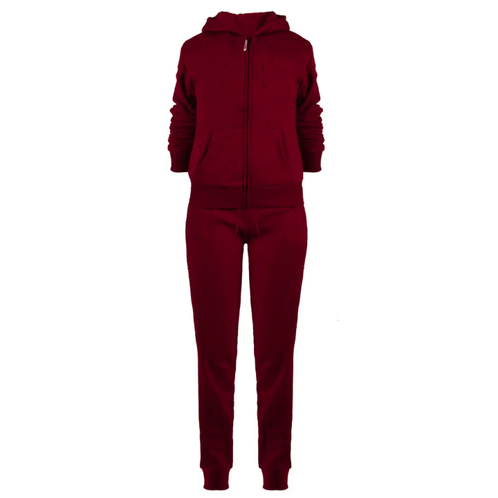 Women s Sweat Suits Plus Size Jogger Suits Sets LEEHANTON Wine L