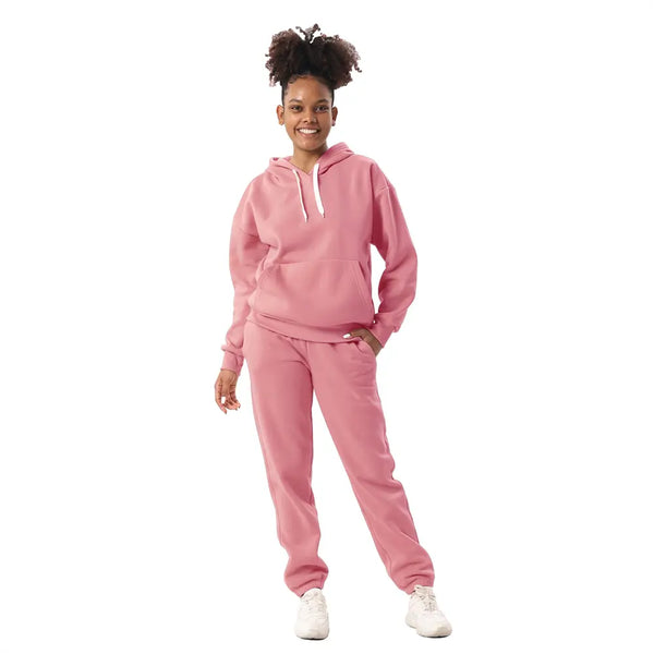 Pink Women's Sweatshirt Set 