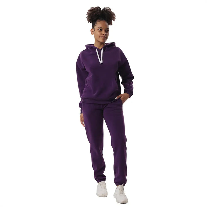 Purple Coffee Women's Sweatshirt Set 