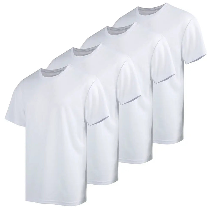 White Men's Short Sleeve Crew T-shirts