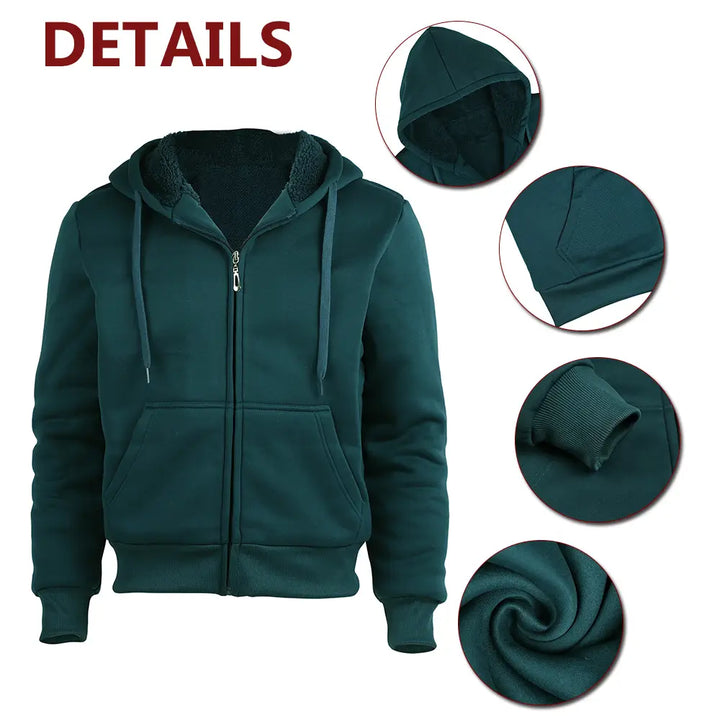 zip up women hoodies details