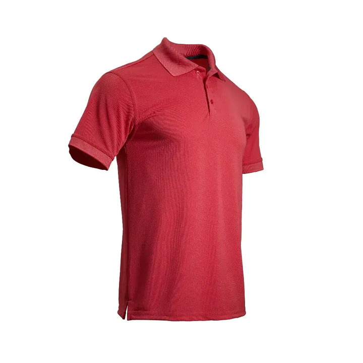 Men's Solid Pique Sport Polo Shirt Pink