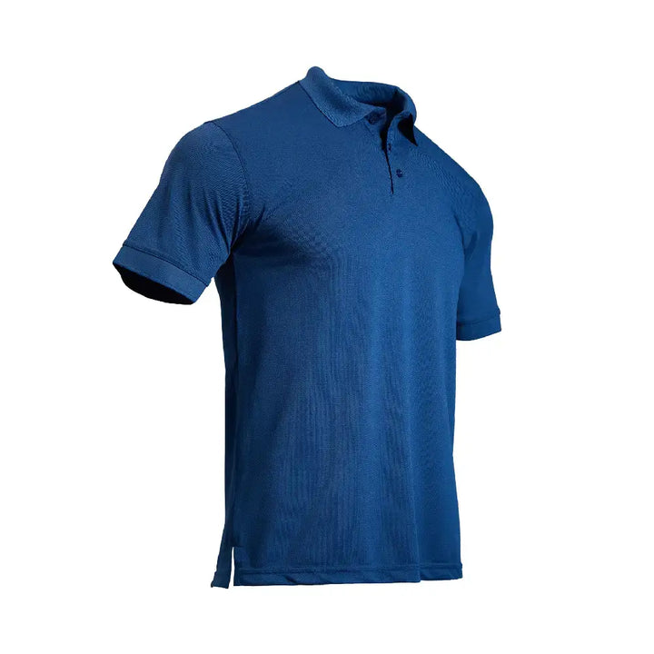 Men's Solid Pique Sport Polo Shirt RusticBlue
