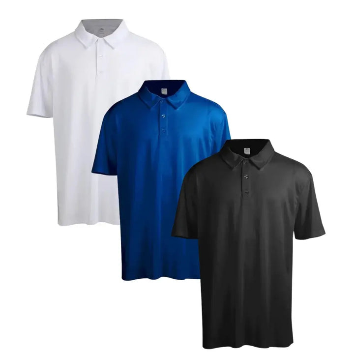3 Pack Men's Solid Color Polo Shirt