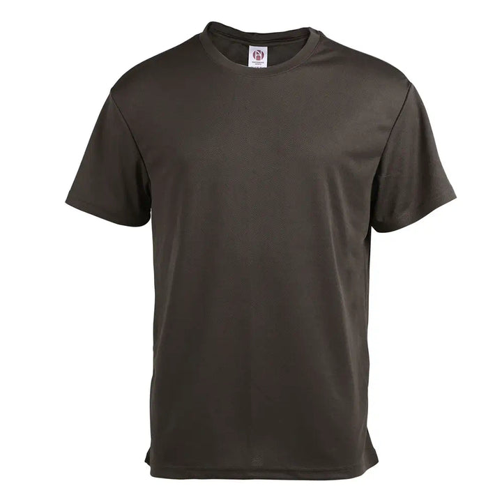Men's Performance T-Shirts With Polyester Jacquard Mesh  Grey