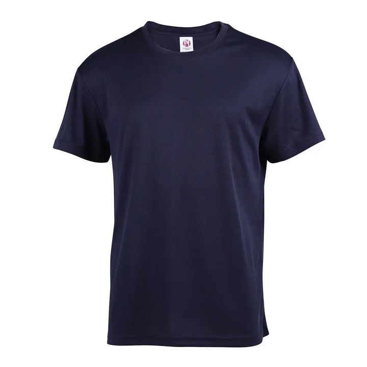Men's Performance T-Shirts With Polyester Jacquard Mesh  Navy