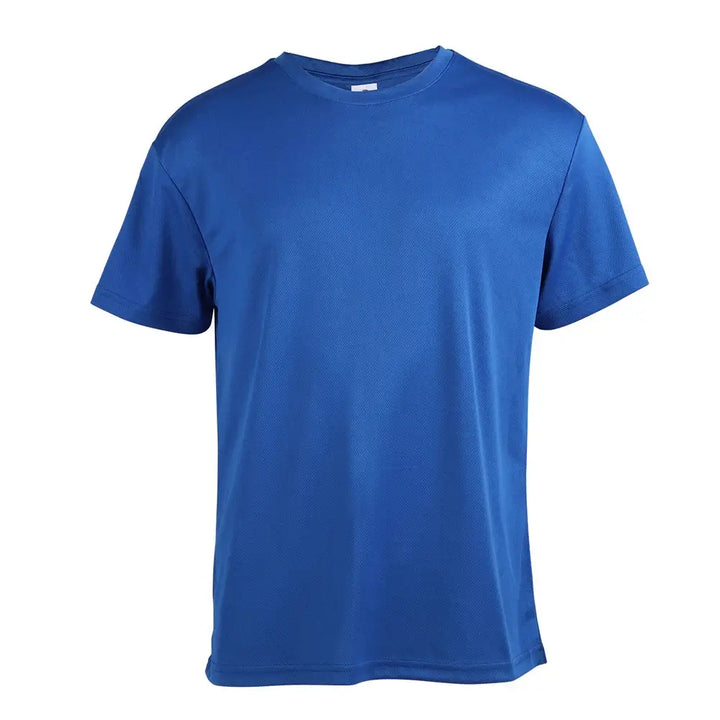 Men's Performance T-Shirts With Polyester Jacquard Mesh RoyalBlue