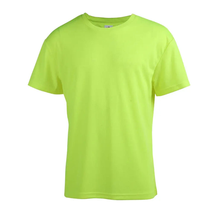Men's Performance T-Shirts With Polyester Jacquard Mesh Yellow