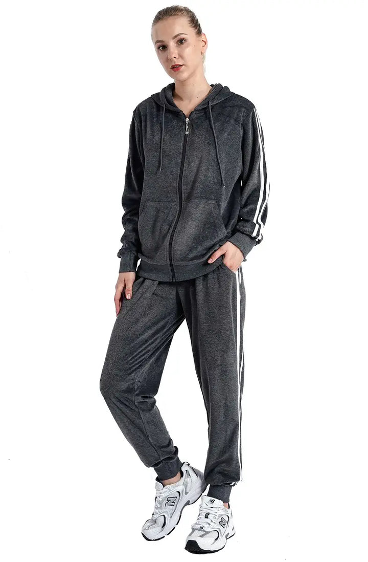 Womens grey adidas shop tracksuit