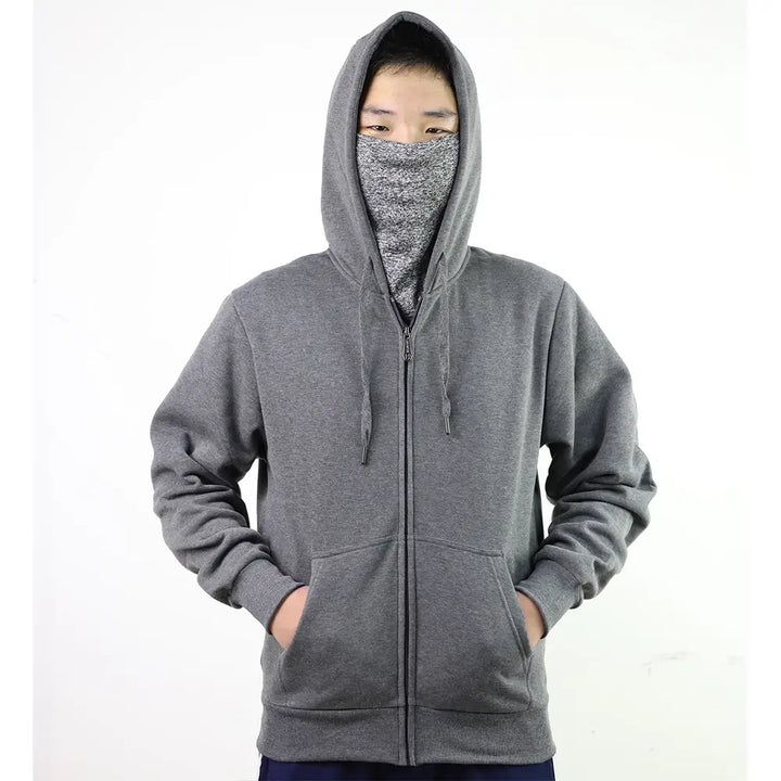 Face Covering Hoodie DKGrey