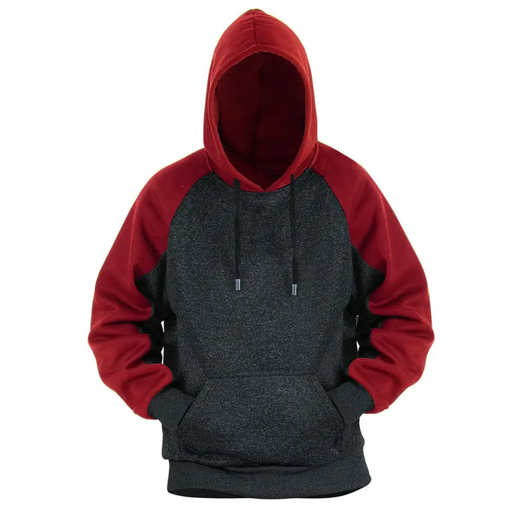 Burgundy color best sale block hoodie