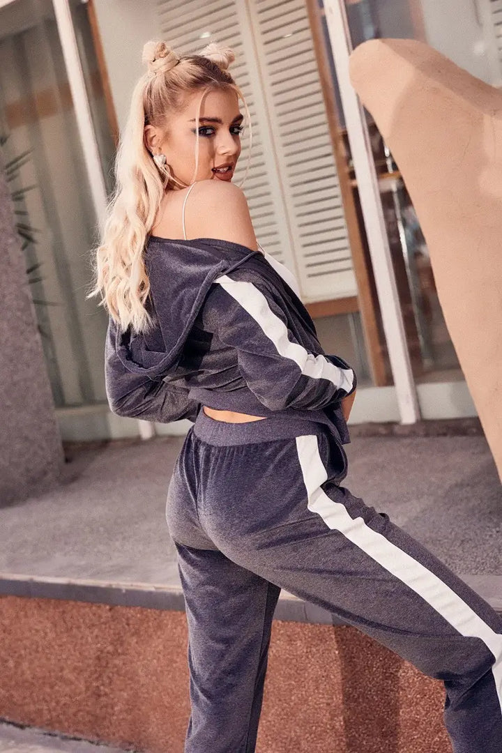 Tracksuit hoodie sweatpants set 2025