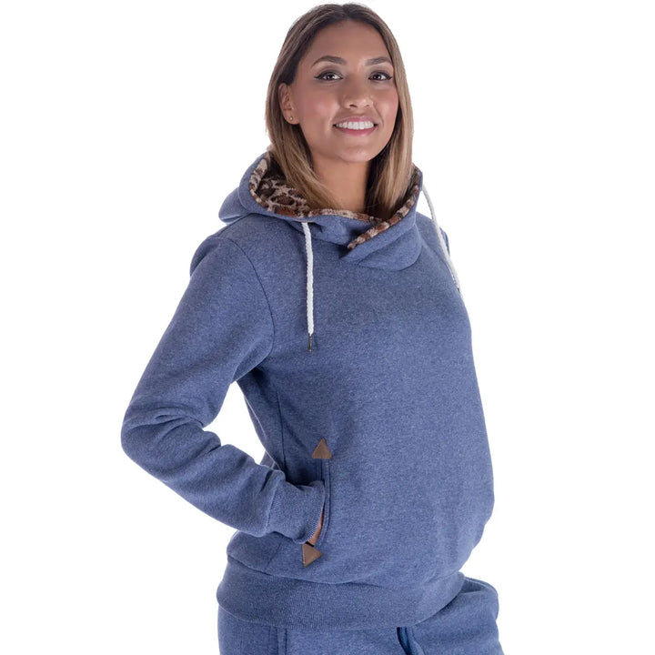 Womens-Pullover-Sweatshirt-Blue