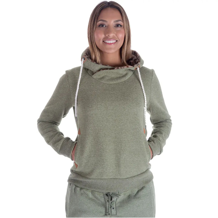 Womens-Pullover-Sweatshirt-Olive